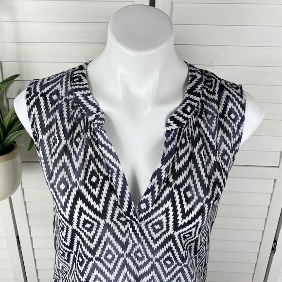 Velvet by Graham & Spencer Dayna Tank Top Sleeveless Blouse Ikat Ombre Size S - Picture 6 of 11